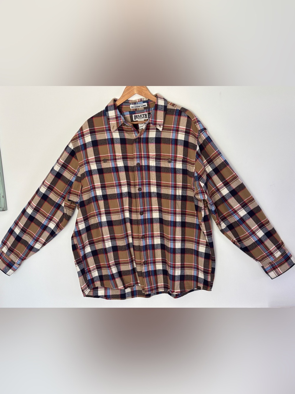 Duluth Men’s Free Swingin' Flannel Plaid Shirt Size XL Relaxed Fit Western *C22